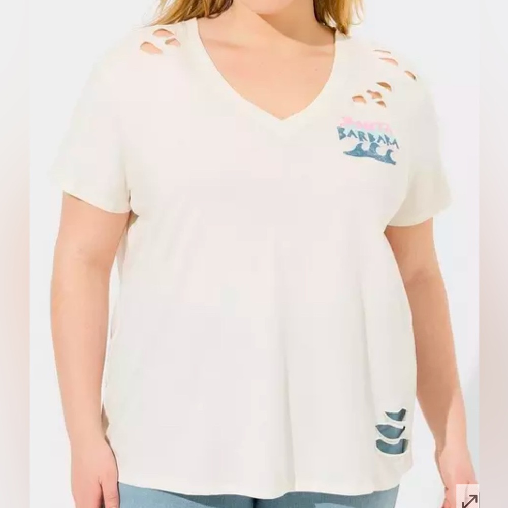 NWT Torrid distressed Santa Barbara Heritage tee, multiple plus sizes